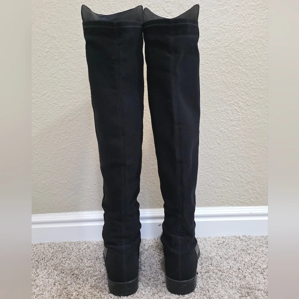 Stuart Weitzman 5050 Black Over the Knee Boots Size 7
